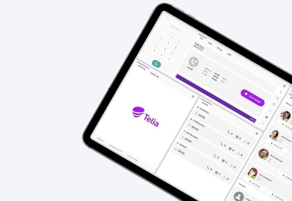 Telia Smart Connect user interface.